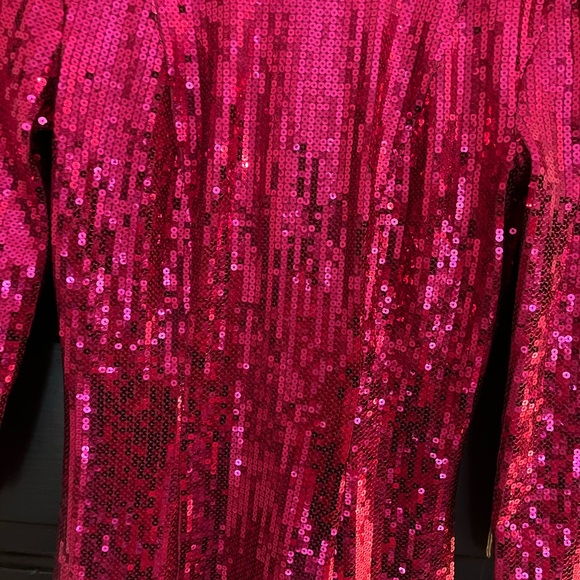 SHO pink sequin mini dress. - Picture 3 of 4